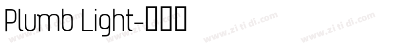Plumb Light字体转换